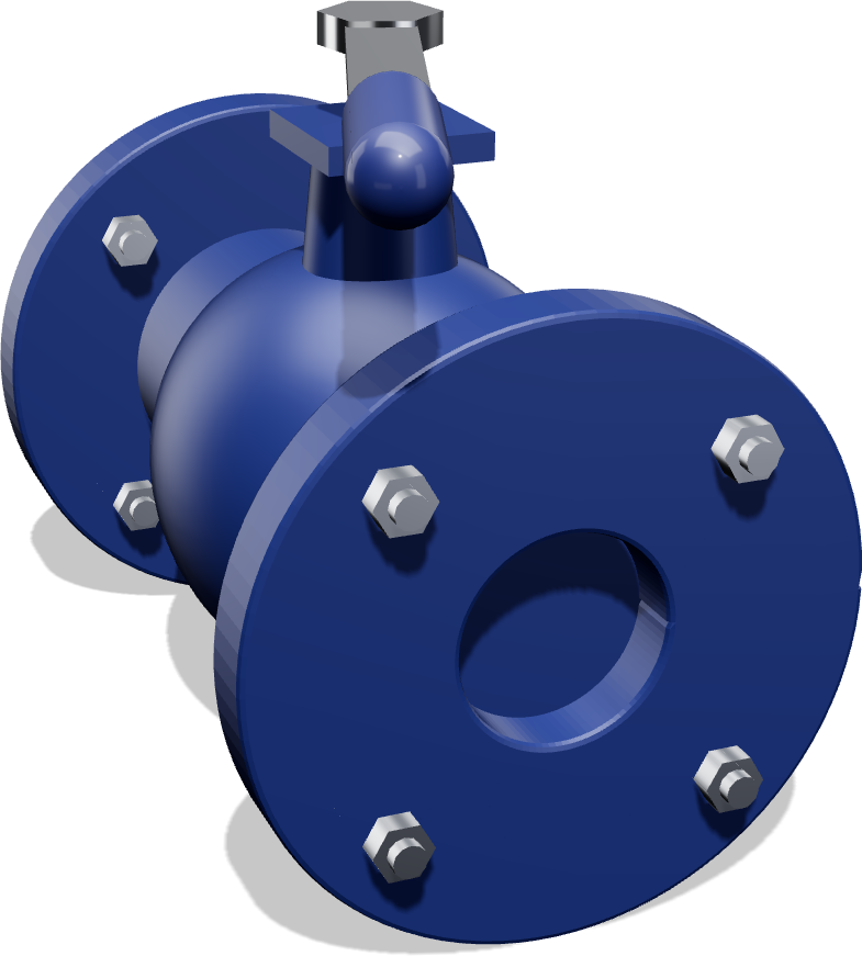 Flanged ball valve